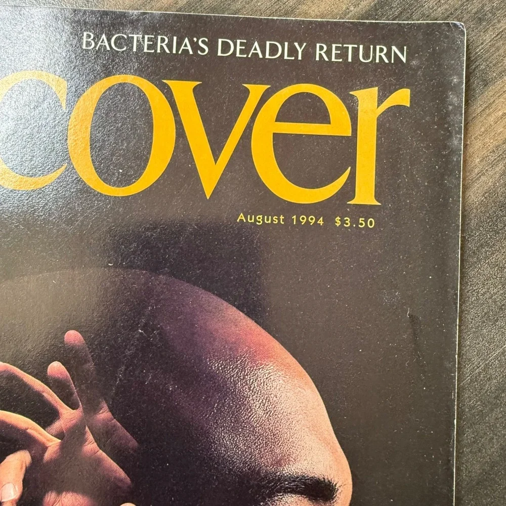 Discover Magazine August 1994 Silent Journey to the Brain Bacteria Deadly Return